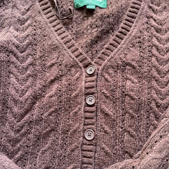 Brown Cable Knit Cardigan from American Eagle - Picture 2 of 3